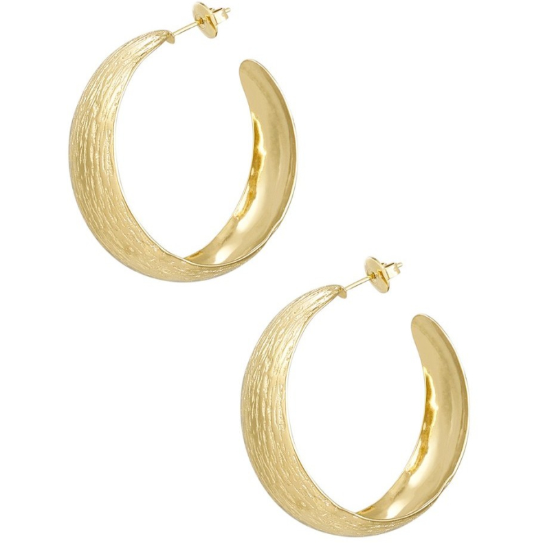 Asha Hoops - Guldbelagt