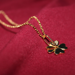 Lykke Halskde - Guldbelagt